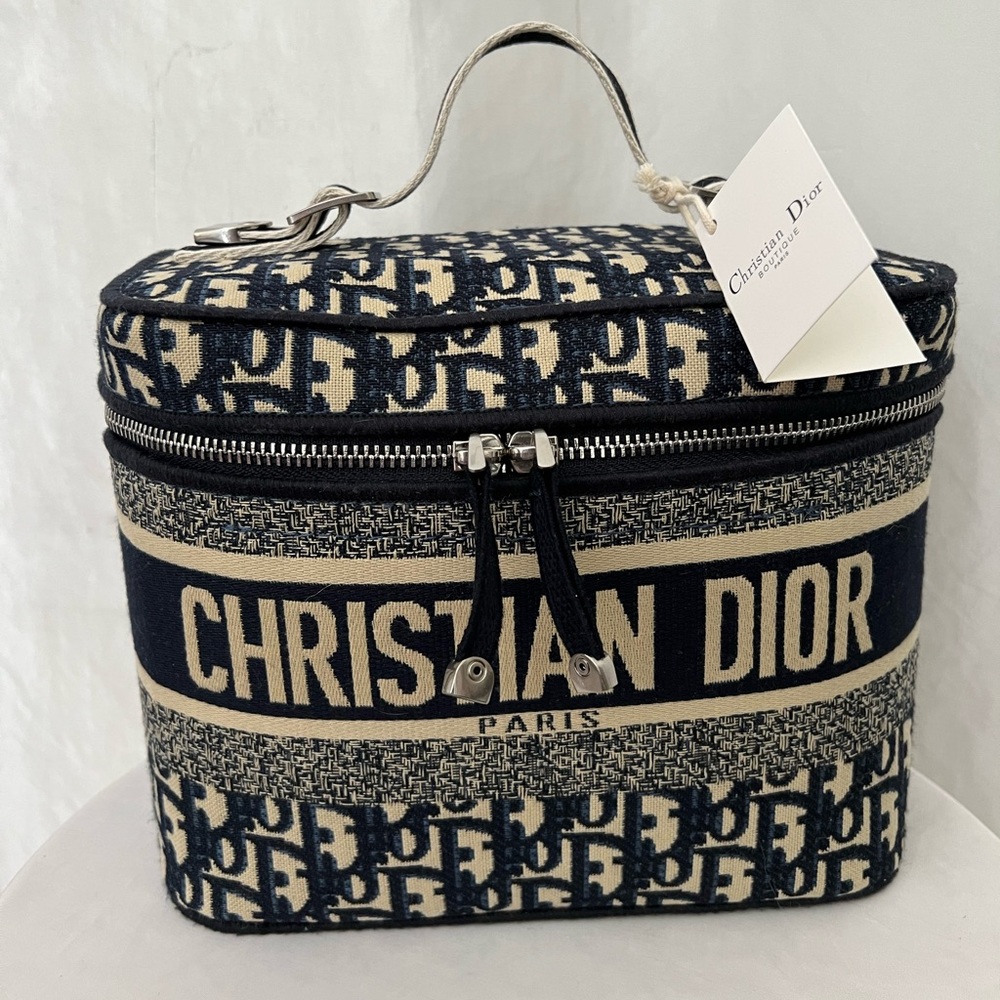 New Christian Dior Oblique Vanity Case - Picture 1 of 13